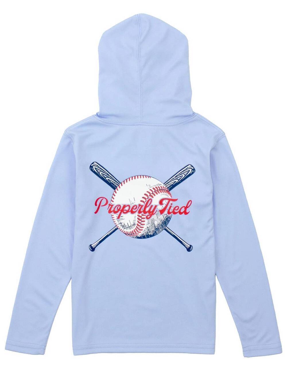 NEW PROPERLY TIED kids' shade performance hoodie in blue